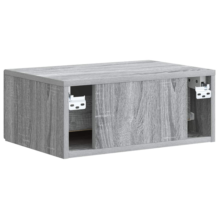 Dulap de noapte suspendat Sonoma gri 49 x 34,5 x 20 cm - WALTI WALTI