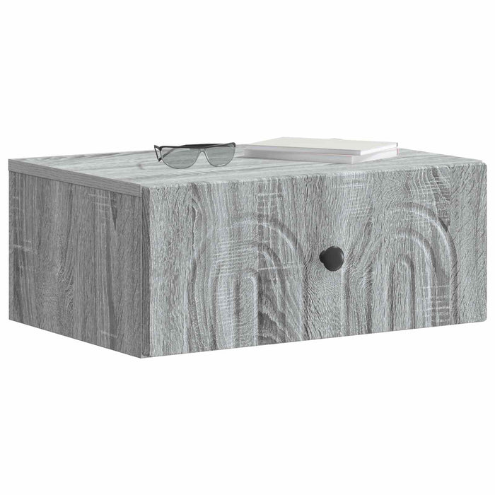 Dulap de noapte suspendat Sonoma gri 49 x 34,5 x 20 cm - WALTI WALTI