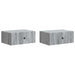 Dulap de noapte suspendat 2 pcs Sonoma gri 49 x 34,5 x 20 cm - WALTI WALTI