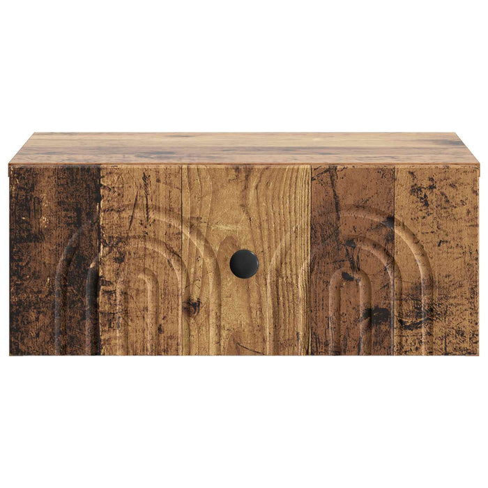 Dulap de noapte suspendat Lemn vechi 49 x 34,5 x 20 cm - WALTI WALTI
