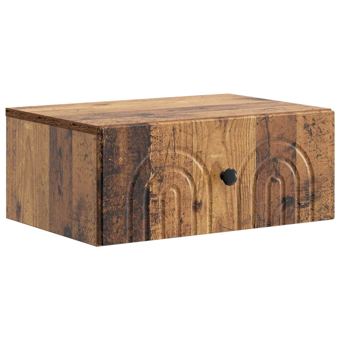 Dulap de noapte suspendat 2 pcs Lemn vechi 49 x 34,5 x 20 cm - WALTI WALTI