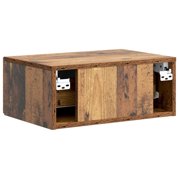 Dulap de noapte suspendat 2 pcs Lemn vechi 49 x 34,5 x 20 cm - WALTI WALTI