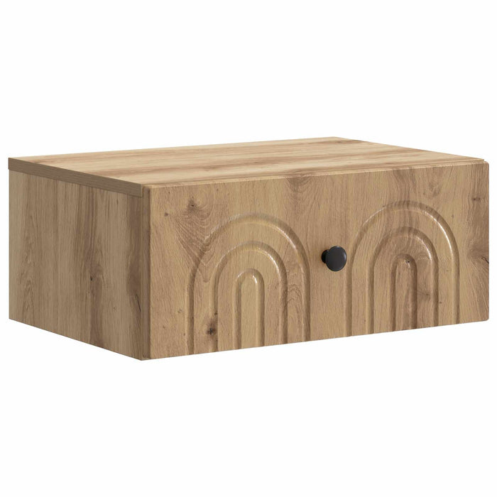 Dulap de noapte suspendat Stejar Artizanal 49 x 34,5 x 20 cm - WALTI WALTI