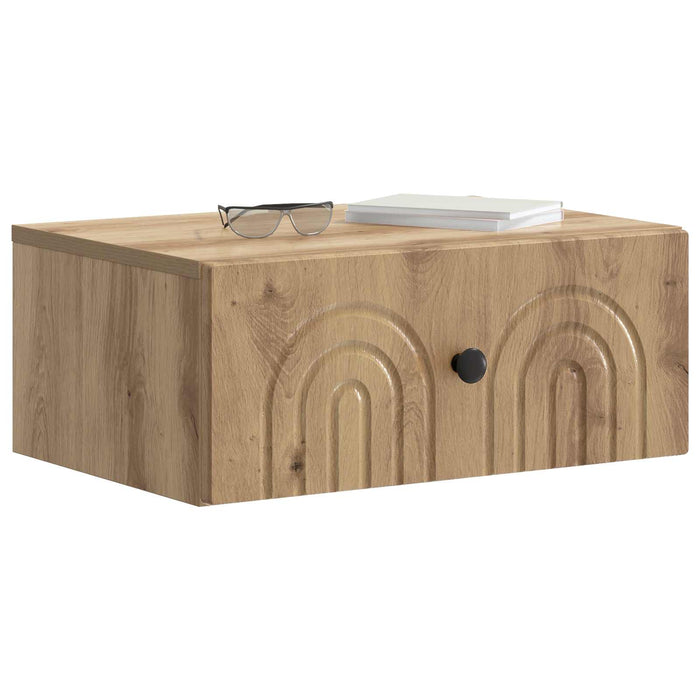 Dulap de noapte suspendat Stejar Artizanal 49 x 34,5 x 20 cm - WALTI WALTI