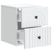 Dulap de noapte suspendat Alb 33 x 34,5 x 40 cm Lemn prelucrat - WALTI WALTI