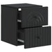 Dulap de noapte suspendat 2 pcs Negru 33 x 34,5 x 40 cm - WALTI WALTI