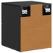 Dulap de noapte suspendat 2 pcs Negru 33 x 34,5 x 40 cm - WALTI WALTI