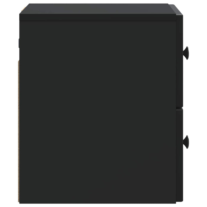 Dulap de noapte suspendat 2 pcs Negru 33 x 34,5 x 40 cm - WALTI WALTI