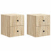 Dulap de noapte suspendat 2 pcs Stejar Sonoma 33 x 34,5 x 40 cm - WALTI WALTI
