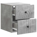 Dulap de noapte suspendat 2 pcs Gri Beton 33 x 34,5 x 40 cm - WALTI WALTI