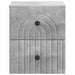 Dulap de noapte suspendat 2 pcs Gri Beton 33 x 34,5 x 40 cm - WALTI WALTI