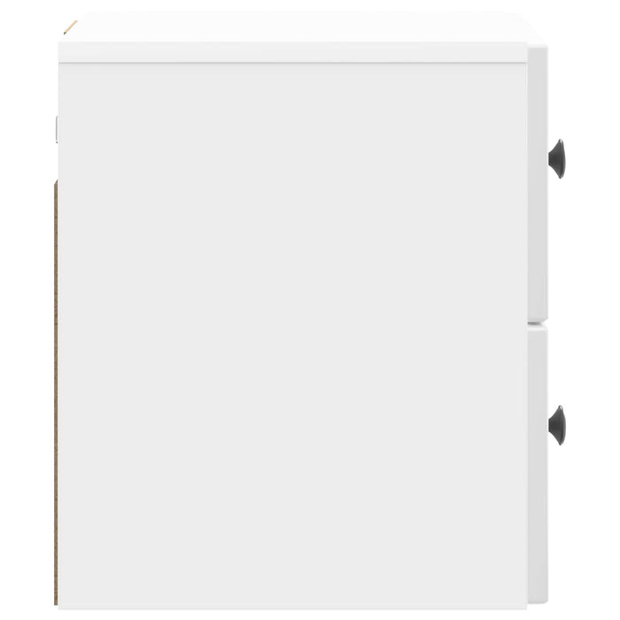 Dulap de noapte suspendat Alb foarte lucios 33 x 34,5 x 40 cm - WALTI WALTI