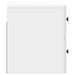 Dulap de noapte suspendat cu sertar 2 pcs Alb foarte lucios - WALTI WALTI