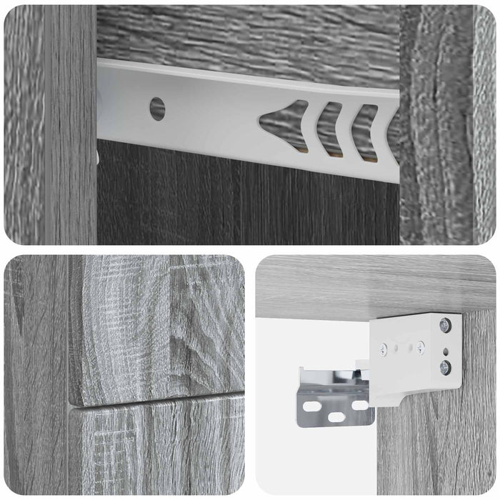 Dulap de noapte suspendat Sonoma gri 33 x 34,5 x 40 cm - WALTI WALTI