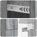 Dulap de noapte suspendat Sonoma gri 33 x 34,5 x 40 cm - WALTI WALTI