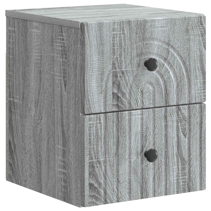 Dulap de noapte suspendat Sonoma gri 33 x 34,5 x 40 cm - WALTI WALTI