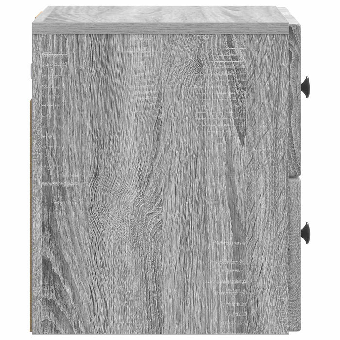 Dulap de noapte suspendat 2 pcs Sonoma gri 33 x 34,5 x 40 cm - WALTI WALTI