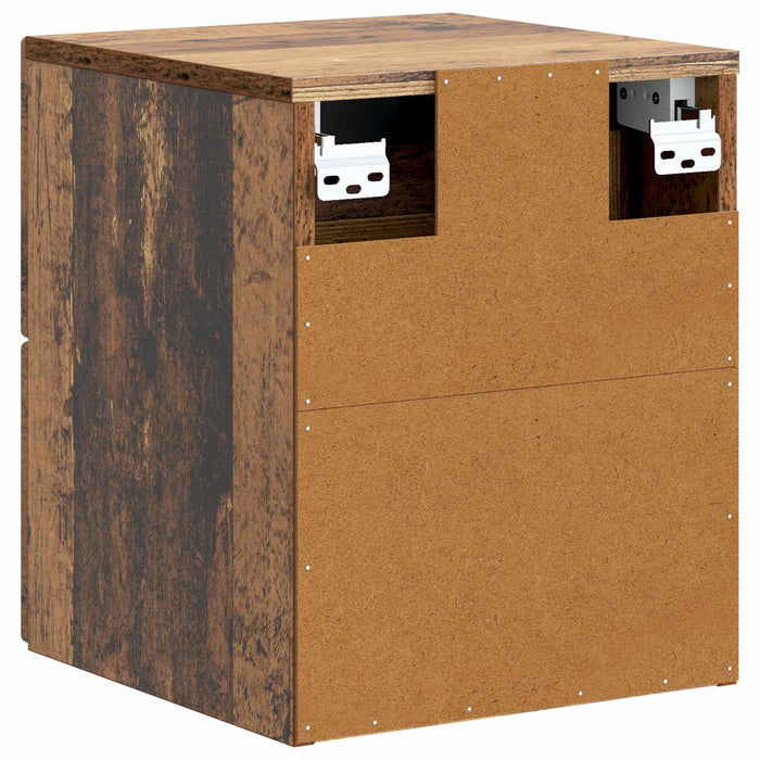 Dulap de noapte suspendat Lemn vechi 33 x 34,5 x 40 cm - WALTI WALTI