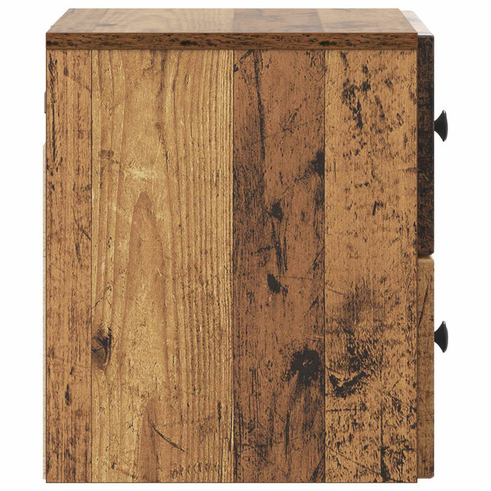 Dulap de noapte suspendat Lemn vechi 33 x 34,5 x 40 cm - WALTI WALTI