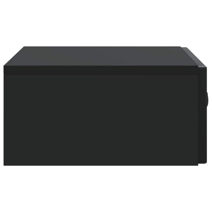 Masă laterală montată pe perete Negru 59 x 34,5 x 17 cm - WALTI WALTI