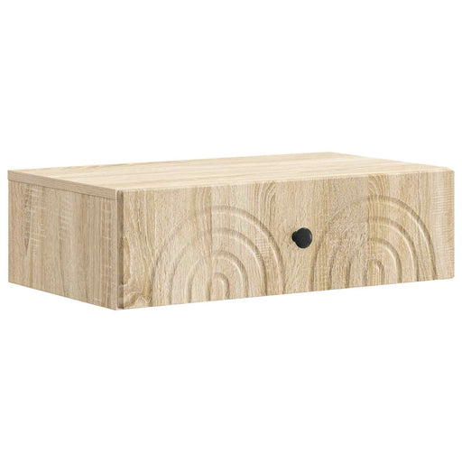 Masă laterală montată pe perete Stejar Sonoma 59 x 34,5 x 17 cm - WALTI WALTI
