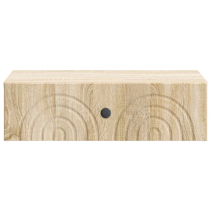 Masă laterală montată pe perete Stejar Sonoma 59 x 34,5 x 17 cm - WALTI WALTI