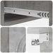 Masă laterală montată pe perete Gri Beton 59 x 34,5 x 17 cm - WALTI WALTI