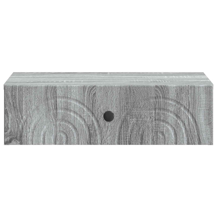 Masă laterală montată pe perete Sonoma gri 59 x 34,5 x 17 cm - WALTI WALTI