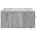 Masă laterală montată pe perete Sonoma gri 59 x 34,5 x 17 cm - WALTI WALTI