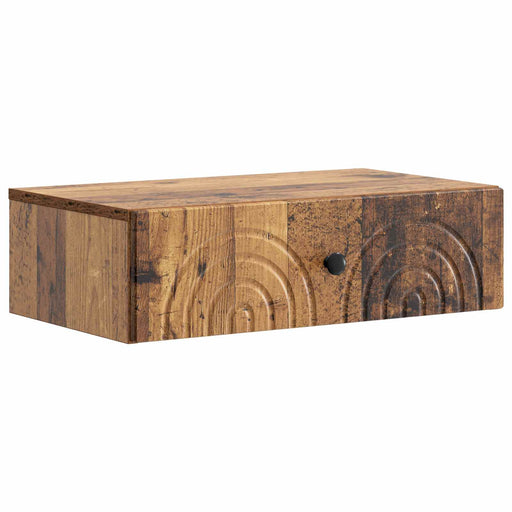 Masă laterală montată pe perete Lemn vechi 59 x 34,5 x 17 cm - WALTI WALTI