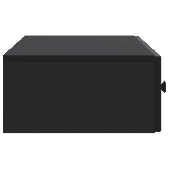 Masă laterală montată pe perete Negru 87,5 x 34,5 x 17 cm - WALTI WALTI