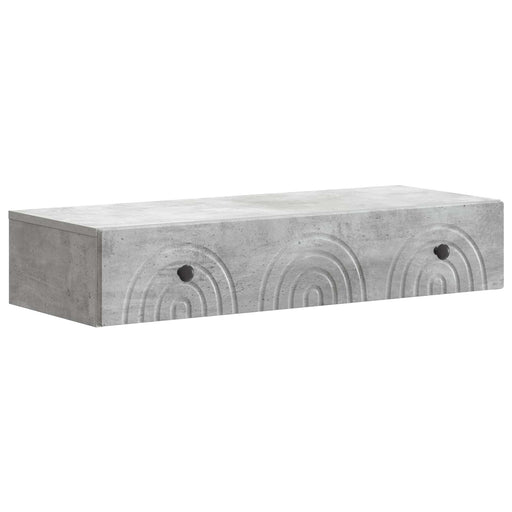 Masă laterală montată pe perete Gri Beton 87,5 x 34,5 x 17 cm - WALTI WALTI