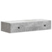 Masă laterală montată pe perete Gri Beton 87,5 x 34,5 x 17 cm - WALTI WALTI