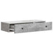 Masă laterală montată pe perete Gri Beton 87,5 x 34,5 x 17 cm - WALTI WALTI