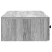 Masă laterală montată pe perete Sonoma gri 87,5 x 34,5 x 17 cm - WALTI WALTI