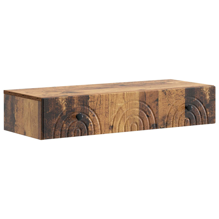 Masă laterală montată pe perete Lemn vechi 87,5 x 34,5 x 17 cm - WALTI WALTI