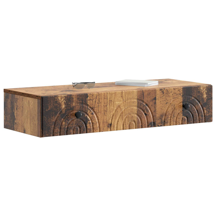 Masă laterală montată pe perete Lemn vechi 87,5 x 34,5 x 17 cm - WALTI WALTI