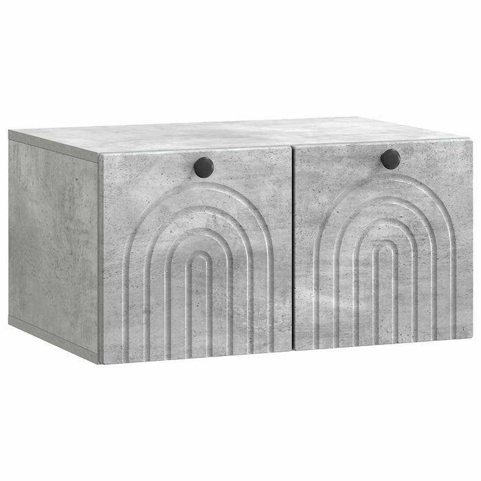 Oglindă TV montată pe perete Gri Beton 59,5 x 41 x 30 cm - WALTI WALTI