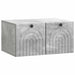 Oglindă TV montată pe perete Gri Beton 59,5 x 41 x 30 cm - WALTI WALTI