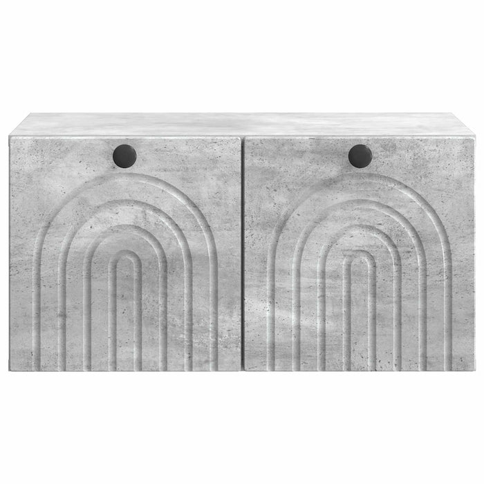 Oglindă TV montată pe perete Gri Beton 59,5 x 41 x 30 cm - WALTI WALTI