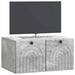 Oglindă TV montată pe perete Gri Beton 59,5 x 41 x 30 cm - WALTI WALTI