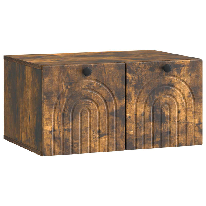 Oglindă TV montată pe perete Stejar fumuriu 59,5 x 41 x 30 cm - WALTI WALTI