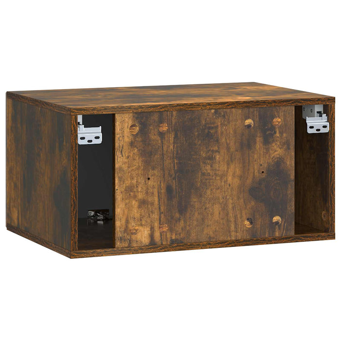 Oglindă TV montată pe perete Stejar fumuriu 59,5 x 41 x 30 cm - WALTI WALTI