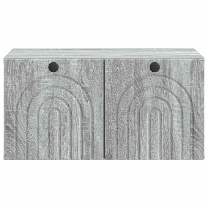 Oglindă TV montată pe perete Sonoma gri 59,5 x 41 x 30 cm - WALTI WALTI