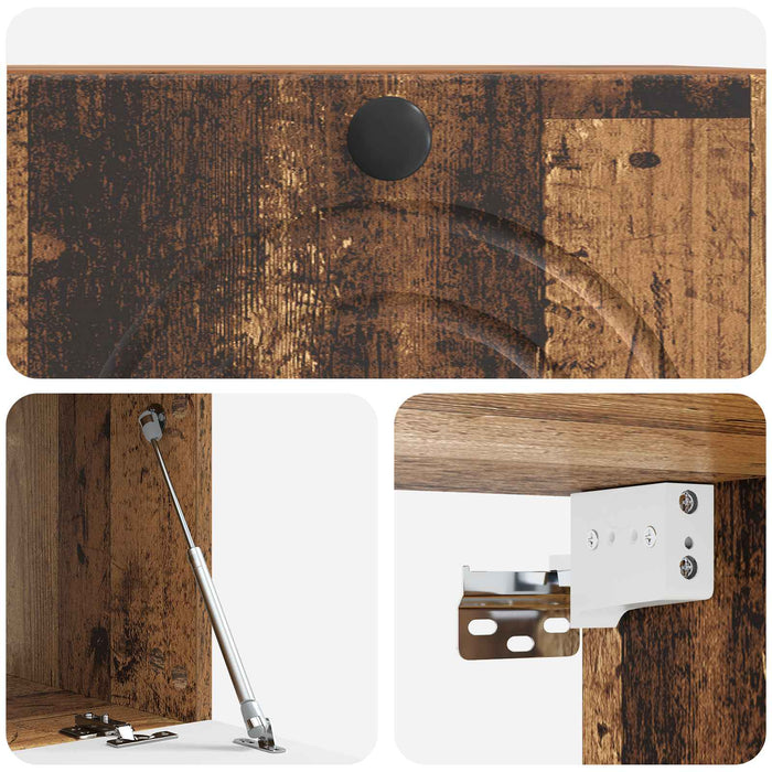 Oglindă TV montată pe perete Lemn vechi 59,5 x 41 x 30 cm - WALTI WALTI