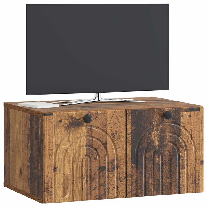 Oglindă TV montată pe perete Lemn vechi 59,5 x 41 x 30 cm - WALTI WALTI