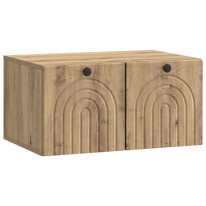 Oglindă TV montată pe perete Stejar Artizanal 59,5 x 41 x 30 cm - WALTI WALTI