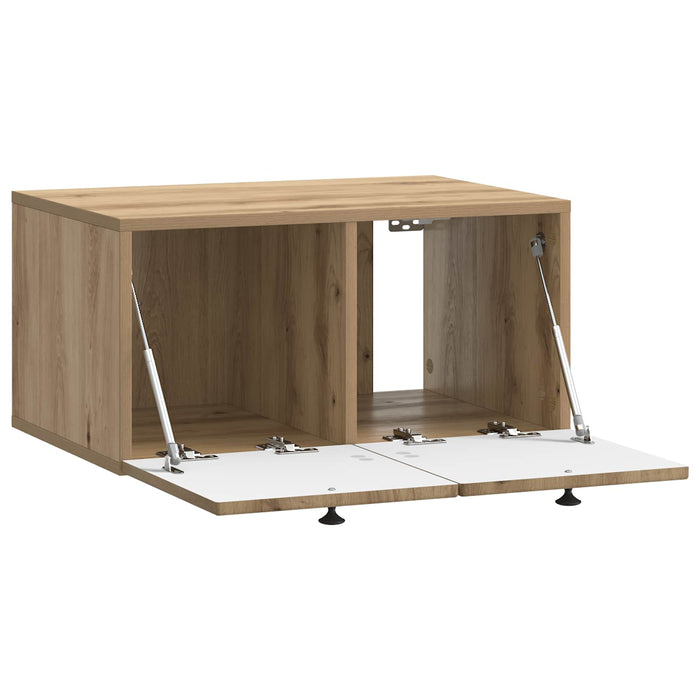 Oglindă TV montată pe perete Stejar Artizanal 59,5 x 41 x 30 cm - WALTI WALTI