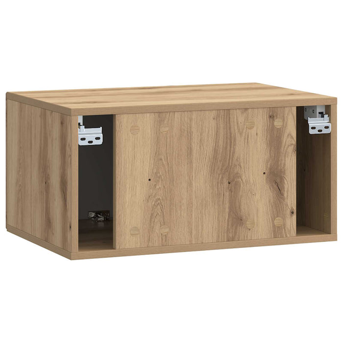 Oglindă TV montată pe perete Stejar Artizanal 59,5 x 41 x 30 cm - WALTI WALTI
