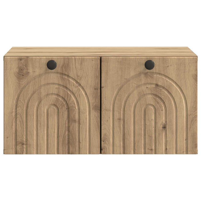 Oglindă TV montată pe perete Stejar Artizanal 59,5 x 41 x 30 cm - WALTI WALTI
